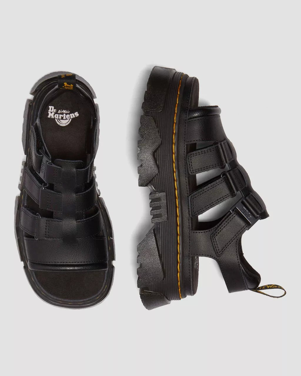 Dr. Martens Sandalo Donna Mattison 3 Strap-Athena Black