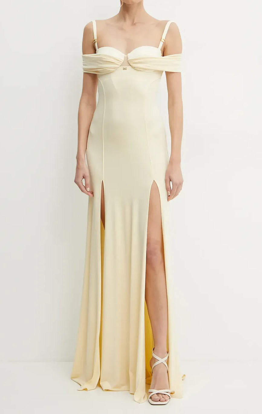 ELISABETTA FRANCHI Abito Red Carpet Jersey Crêpe-Lemonade