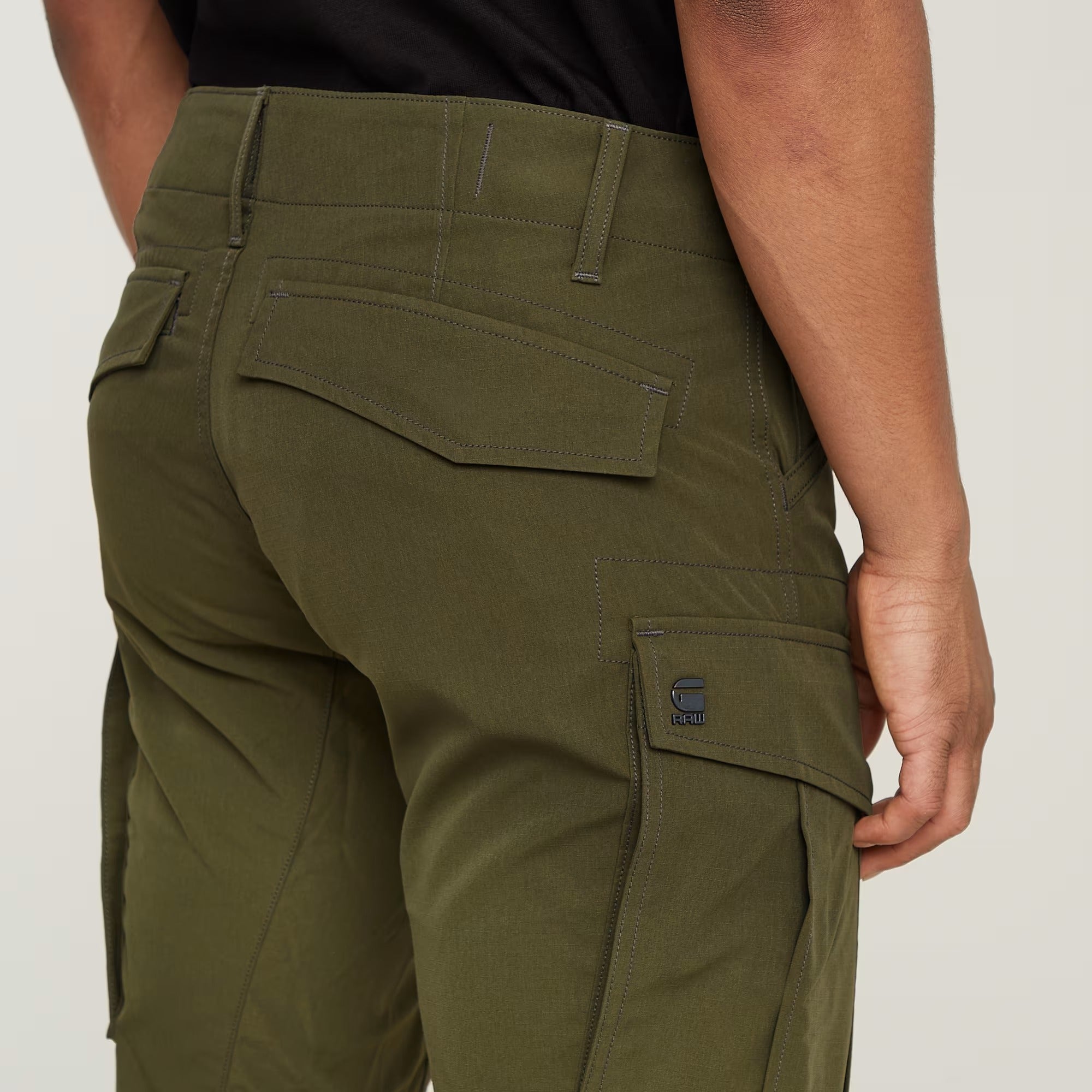 G-STAR RAW Pantalone Uomo Rovic Zip 3D Regular Tapered-Shadow Olive