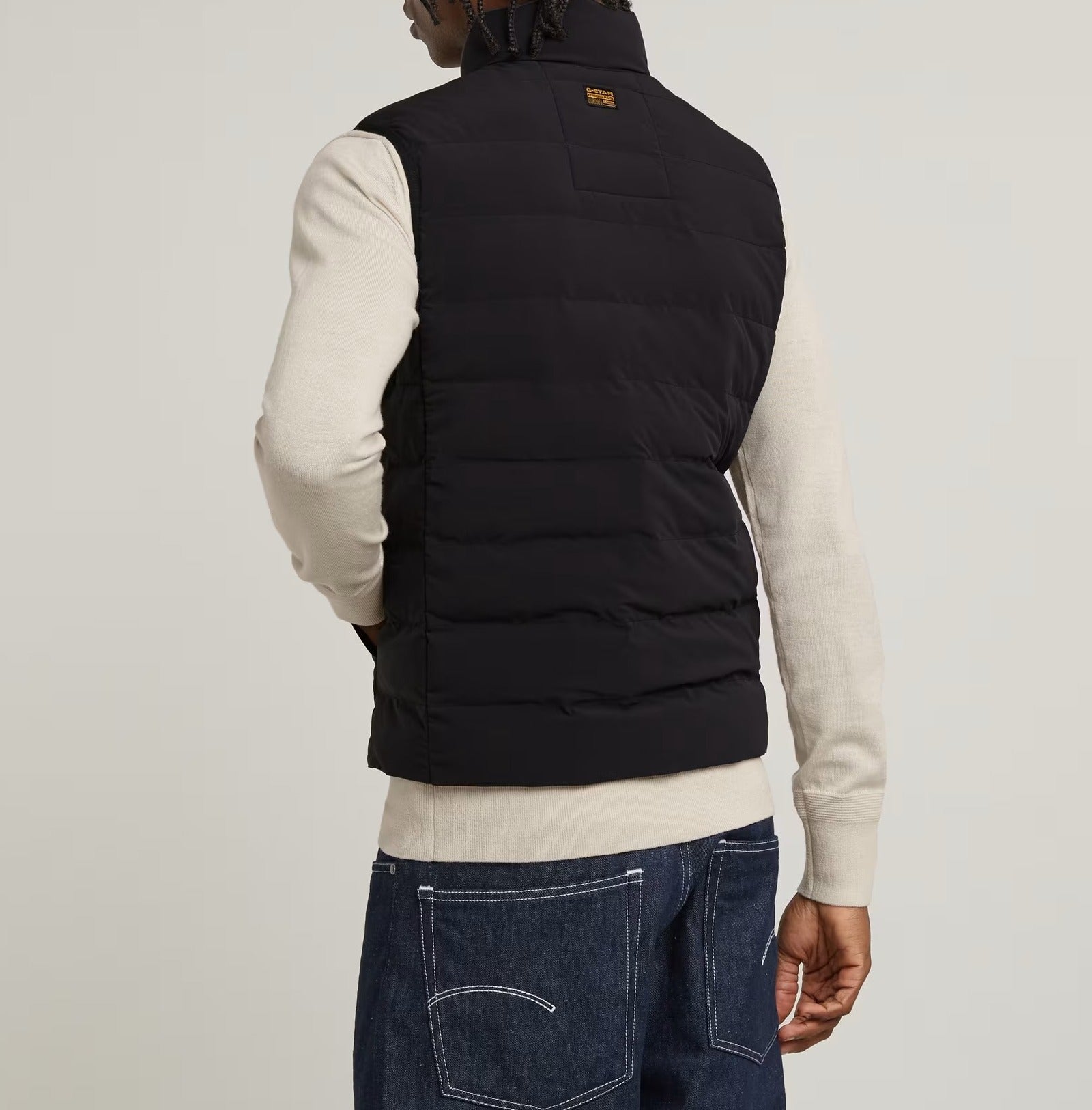 G-STAR RAW Smanicato Uomo Foundation Liner Vest-Dark Black