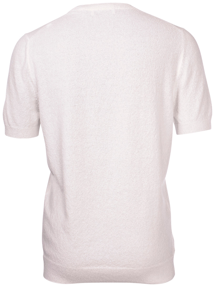 GRAN SASSO T-Shirt Uomo Maglia Bouclè-Bianco