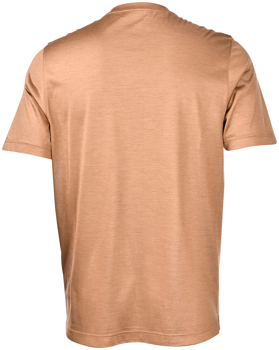 GRAN SASSO T-Shirt Uomo Seta-Marrone
