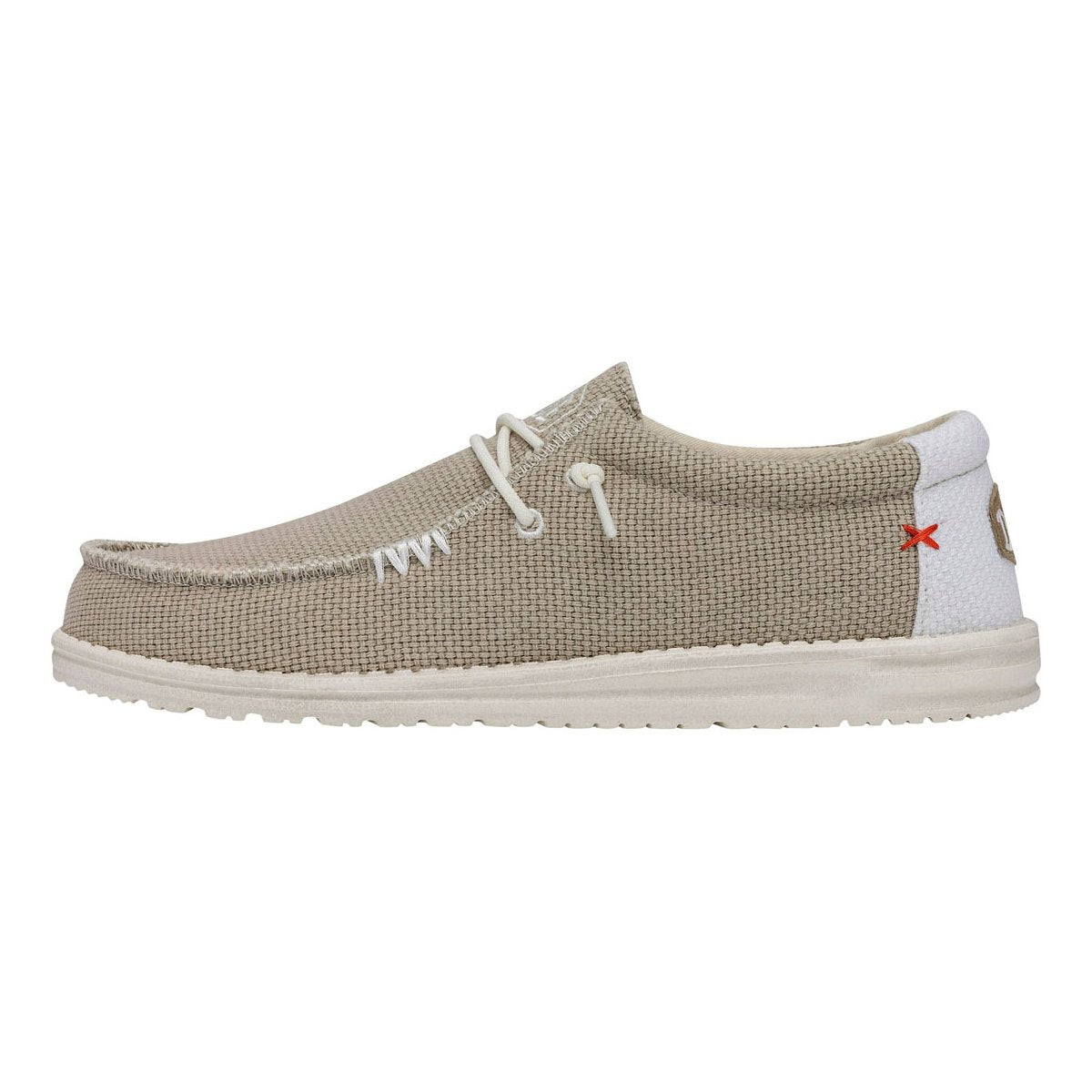 HEY DUDE Mocassino Uomo Wally Braided-Off White