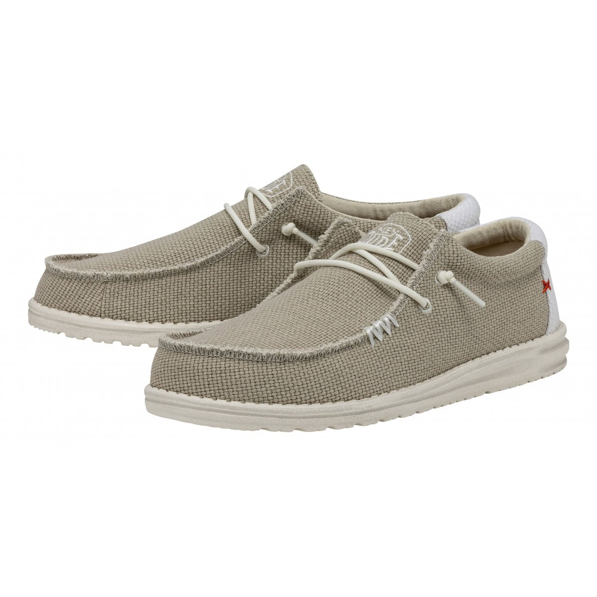 HEY DUDE Mocassino Uomo Wally Braided-Off White