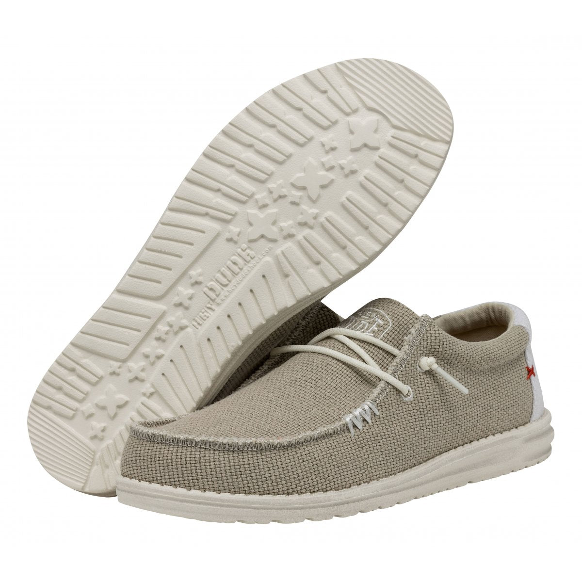 HEY DUDE Mocassino Uomo Wally Braided-Off White