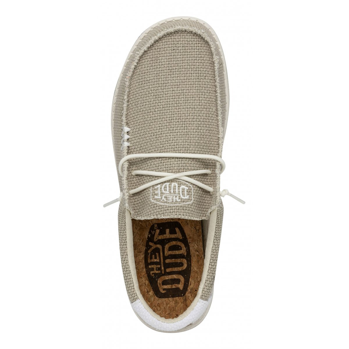 HEY DUDE Mocassino Uomo Wally Braided-Off White