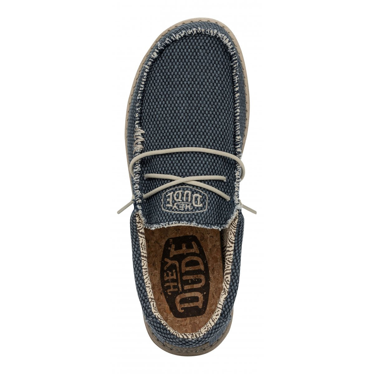 HEY DUDE Mocassino Uomo Wally Braided-Blue Night
