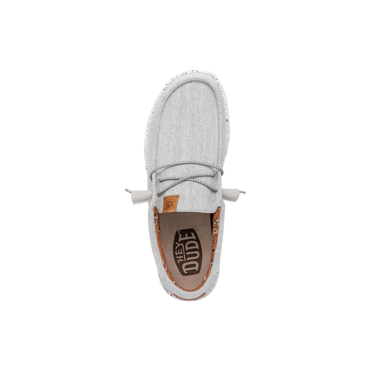 HEY DUDE Mocassino Uomo Wally Washed Canvas-Light Grey
