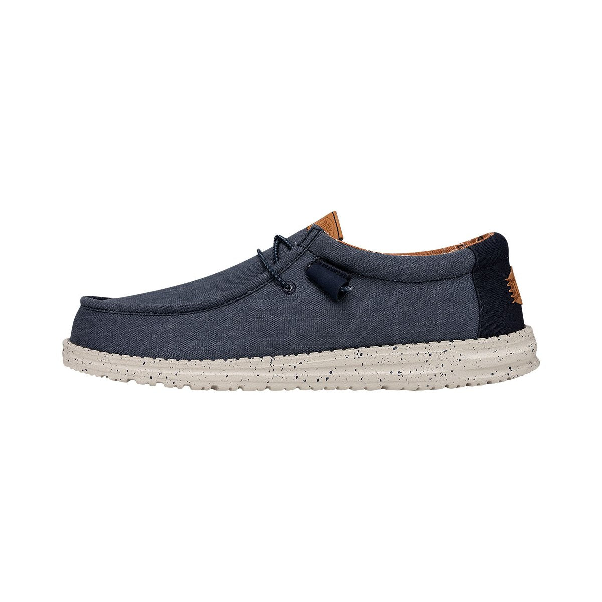 HEY DUDE Mocassino Uomo Wally Washed Canvas-Navy