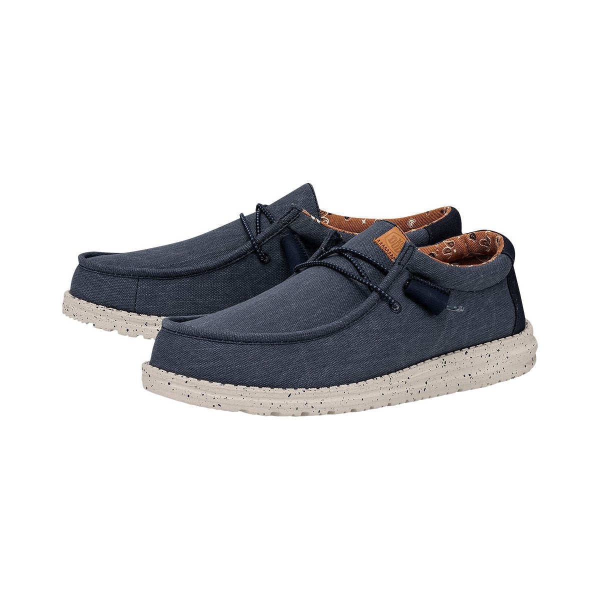 HEY DUDE Mocassino Uomo Wally Washed Canvas-Navy