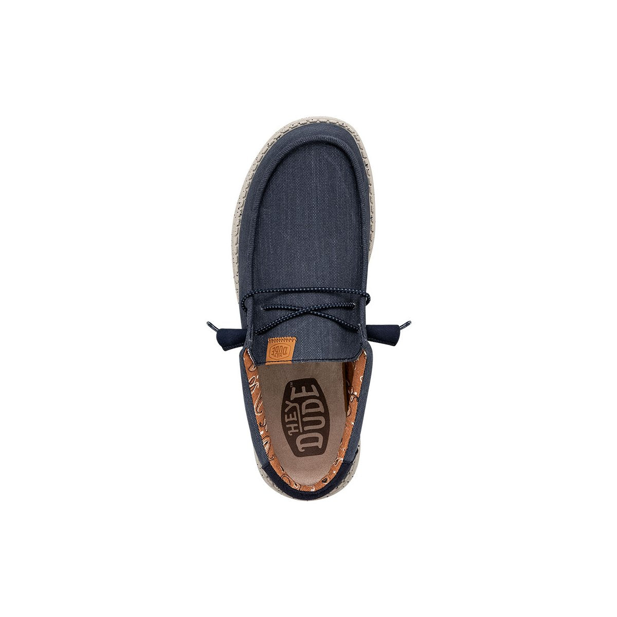 HEY DUDE Mocassino Uomo Wally Washed Canvas-Navy