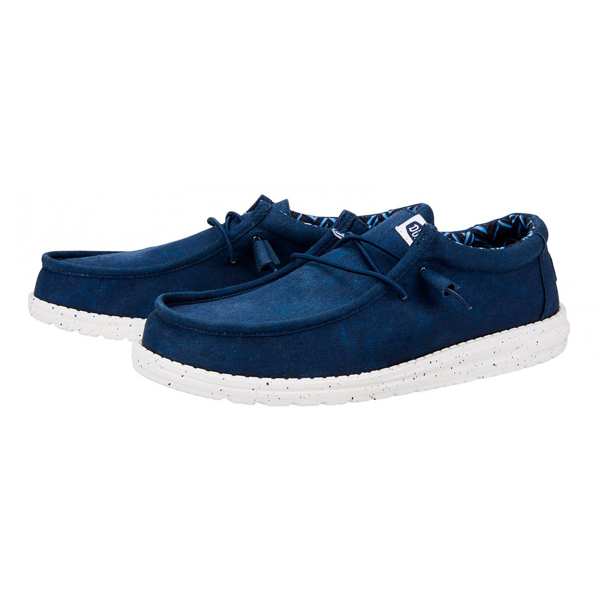 HEY DUDE Mocassino Uomo Wally Canvas M-Navy