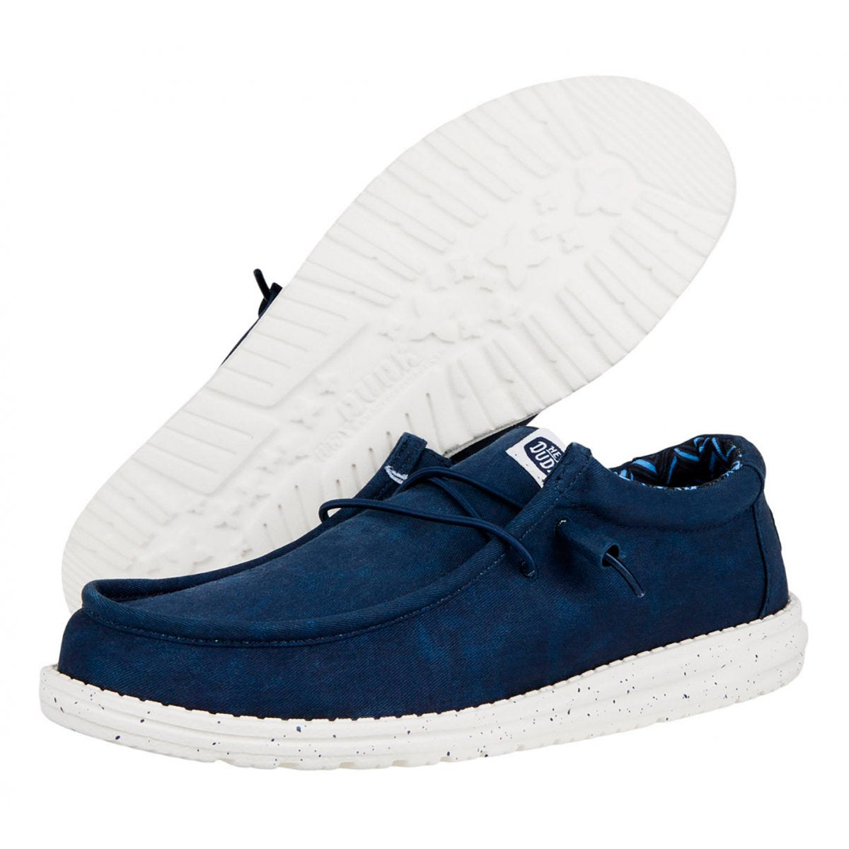 HEY DUDE Mocassino Uomo Wally Canvas M-Navy