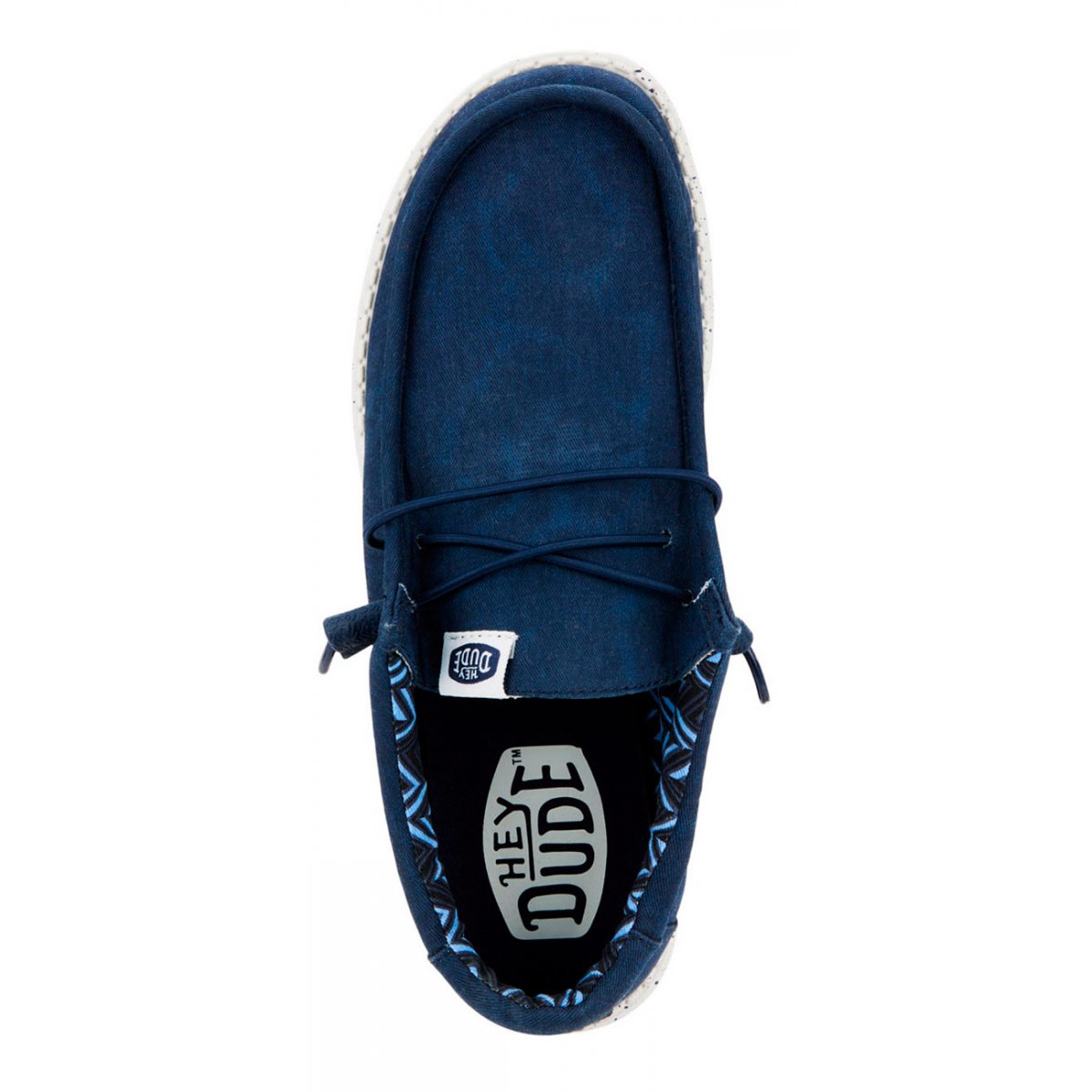 HEY DUDE Mocassino Uomo Wally Canvas M-Navy