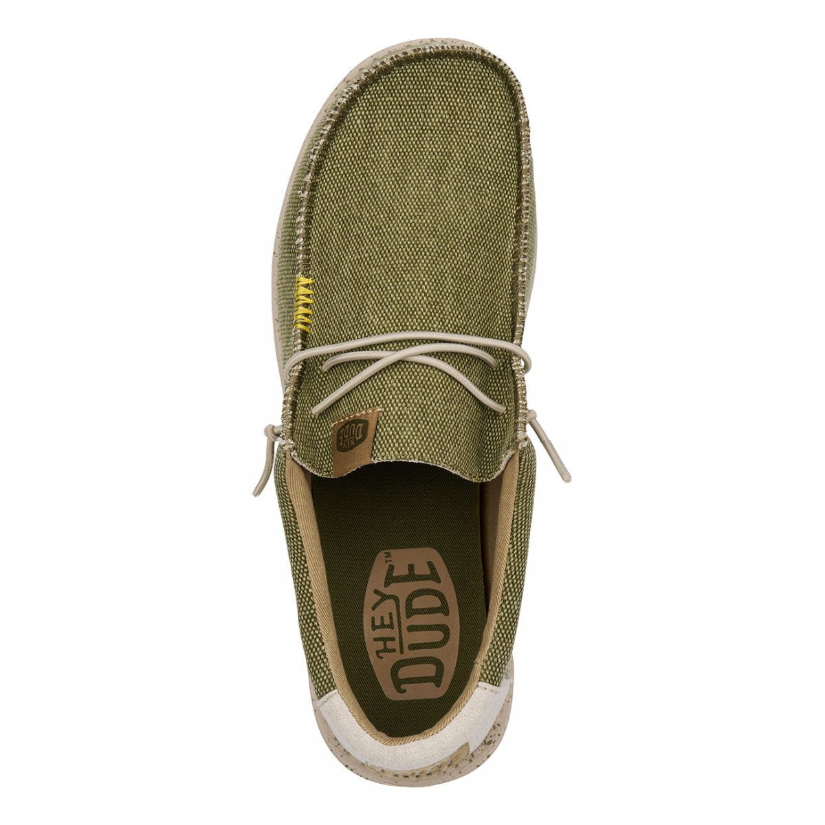 HEY DUDE Mocassino Uomo Wally Coastline Jute M-Olive