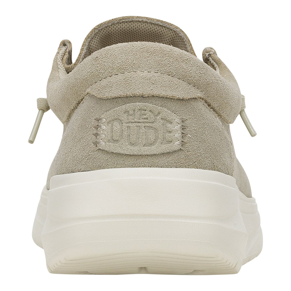 HEY DUDE Mocassino Uomo Wally Xtra Suede M-Stone Grey Silver Birch