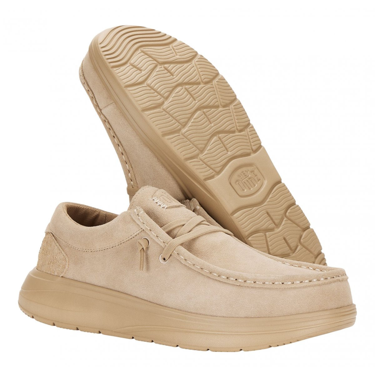 HEY DUDE Mocassino Uomo Wally Xtra Suede M-Tan