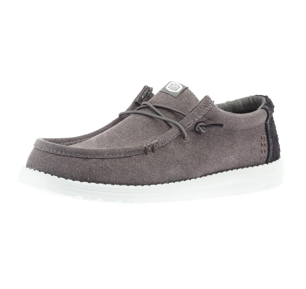 HEY DUDE Mocassino Uomo Wally Workwear-Granite Grey Black