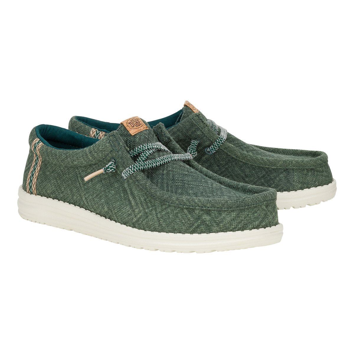 HEY DUDE Mocassino Uomo Wally Jute-Sea Green