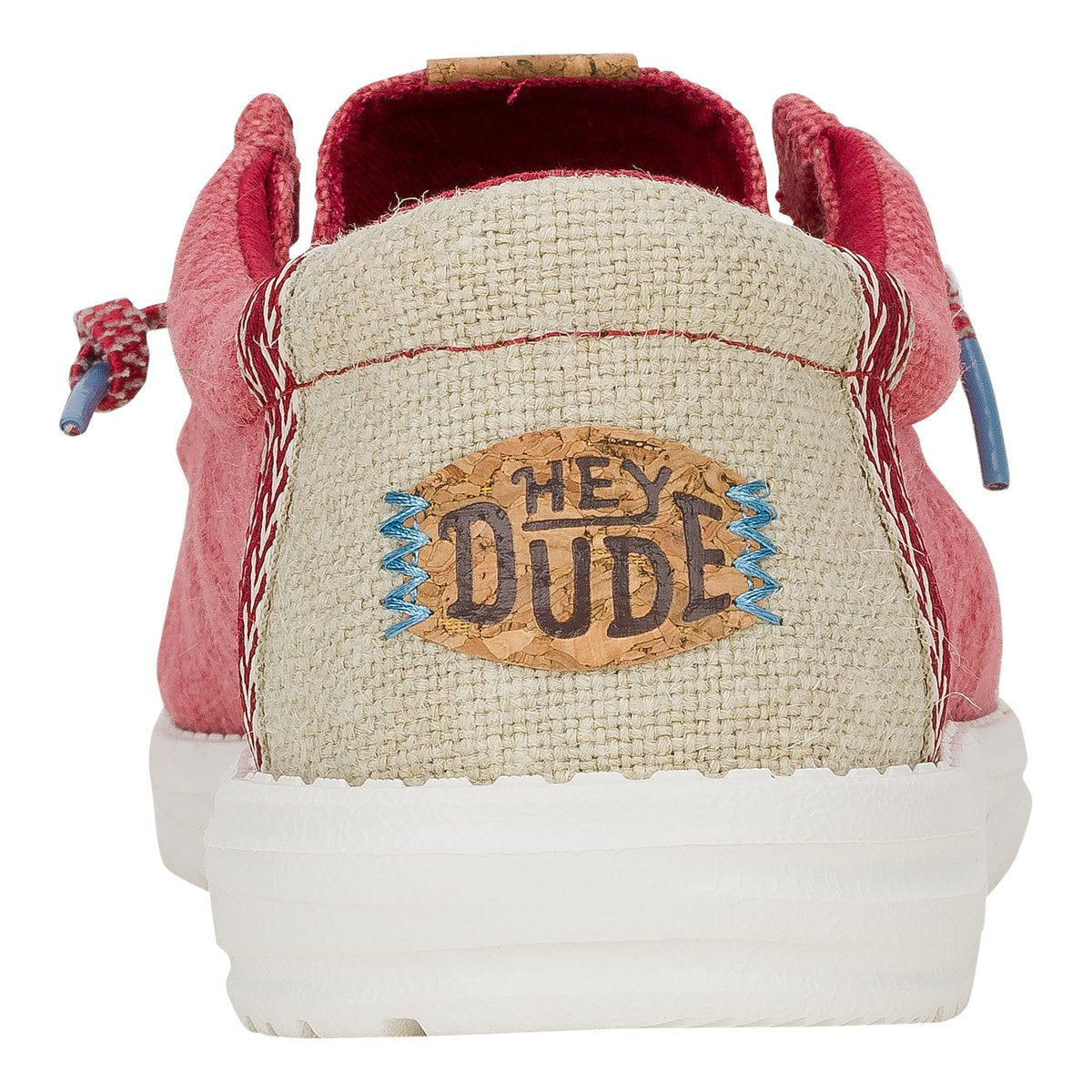 HEY DUDE Mocassino Uomo Wally Jute-Claret Red Silver Birch