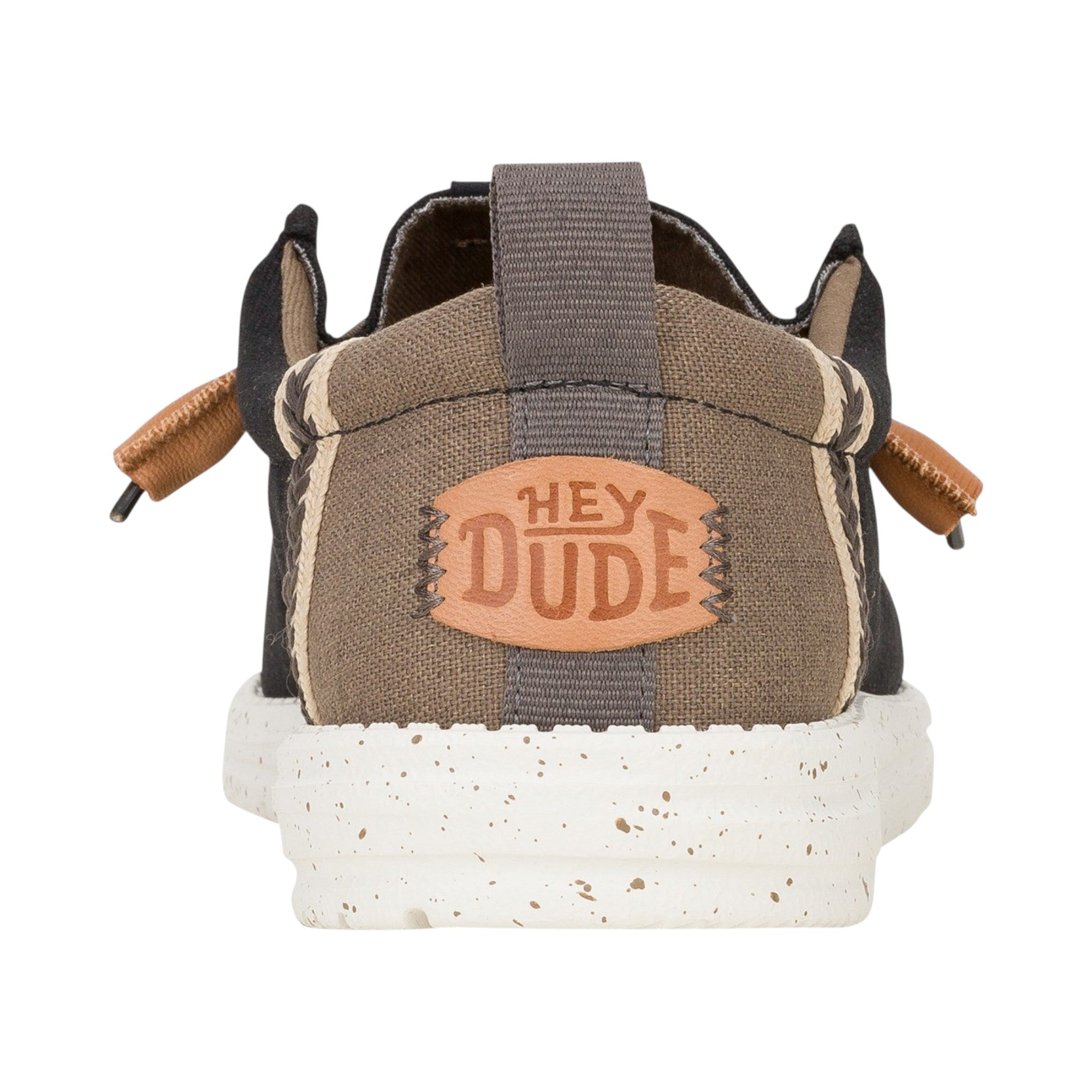 HEY DUDE Mocassino Uomo Wally Summer Linen-Black Walnut
