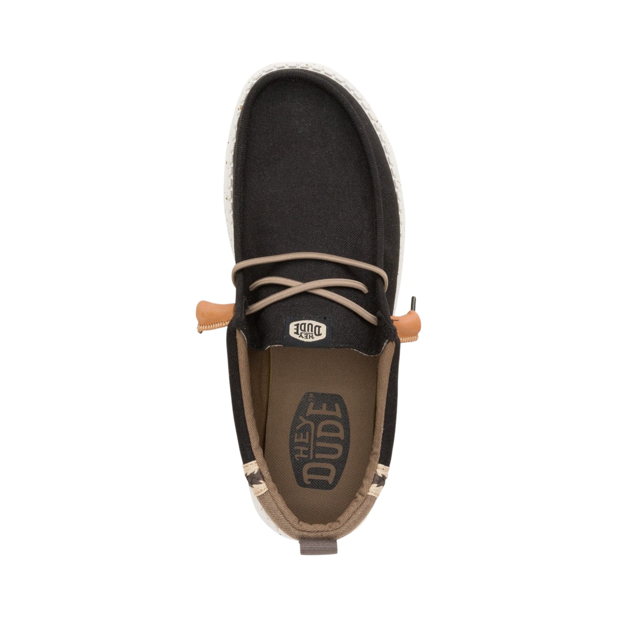HEY DUDE Mocassino Uomo Wally Summer Linen-Black Walnut