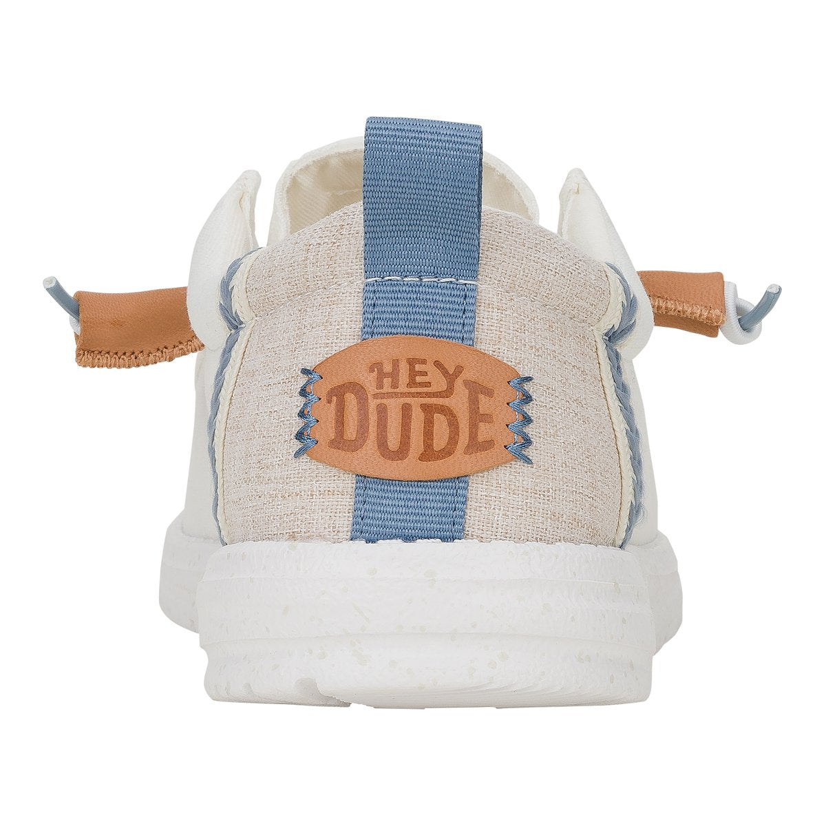 HEY DUDE Mocassino Uomo Wally Summer Linen-White Stone Grey