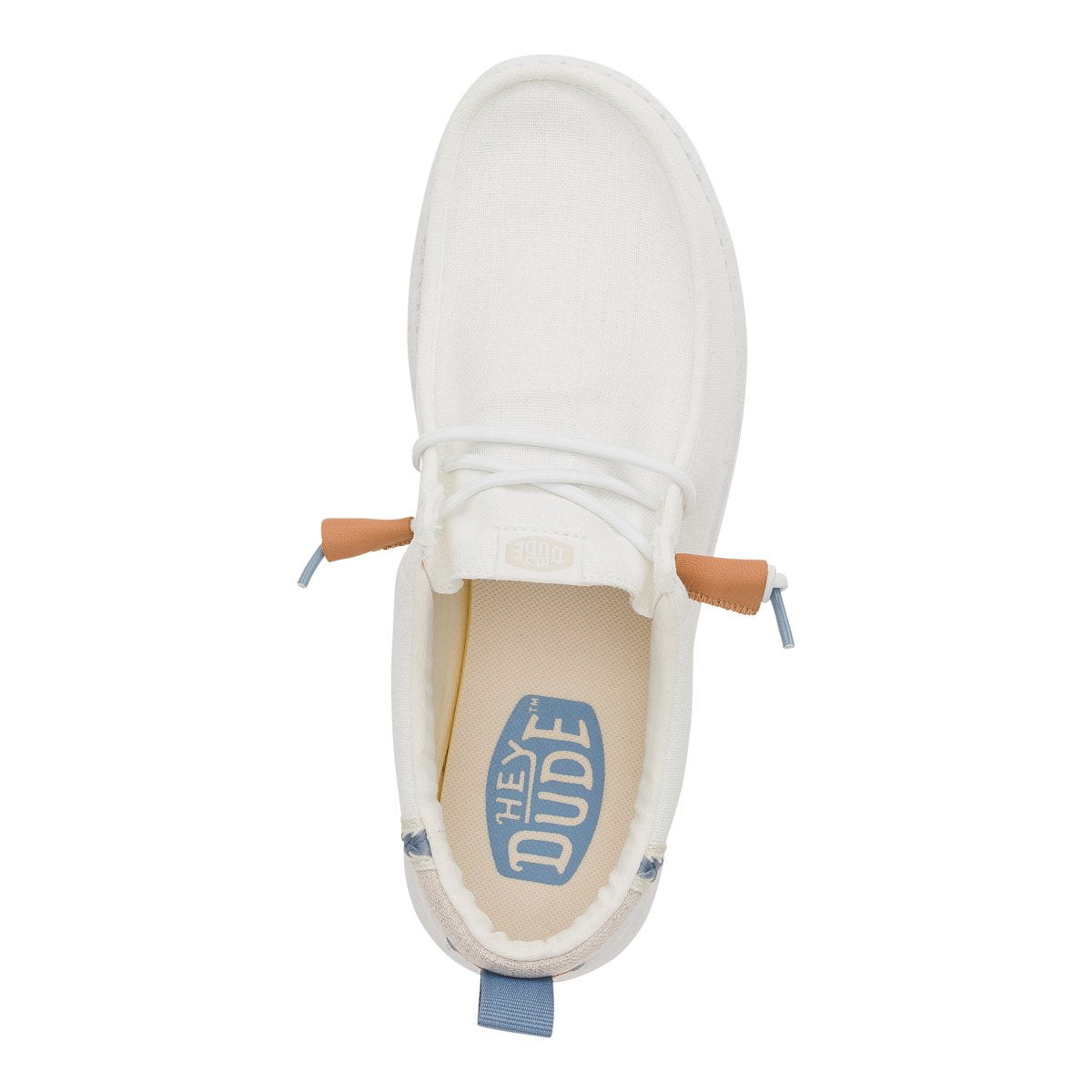 HEY DUDE Mocassino Uomo Wally Summer Linen-White Stone Grey