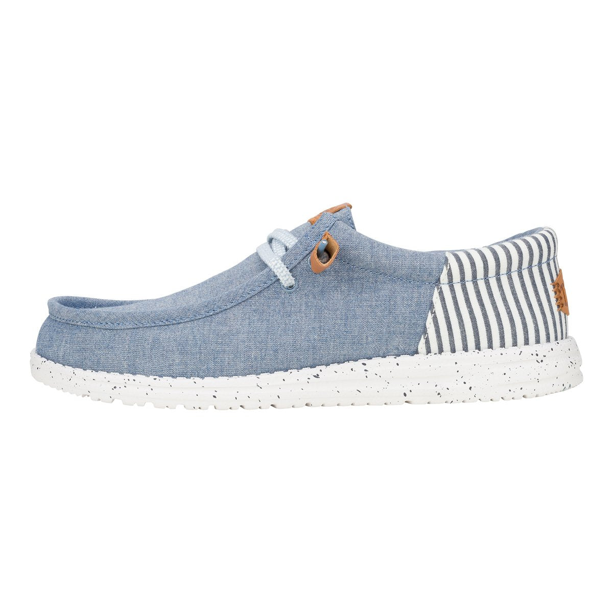 HEY DUDE Mocassino Uomo Wally Funk Seersucker-Faded Denim Navy Blazer