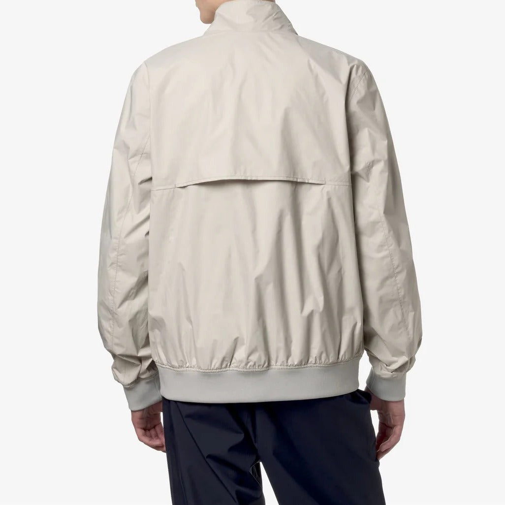 K-WAY Giubbino Uomo Arsene Plus 2 Reversible-Beige Lt Blue Depth