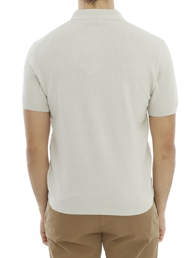 KANGRA Polo Uomo Cotone Lino-Travertino