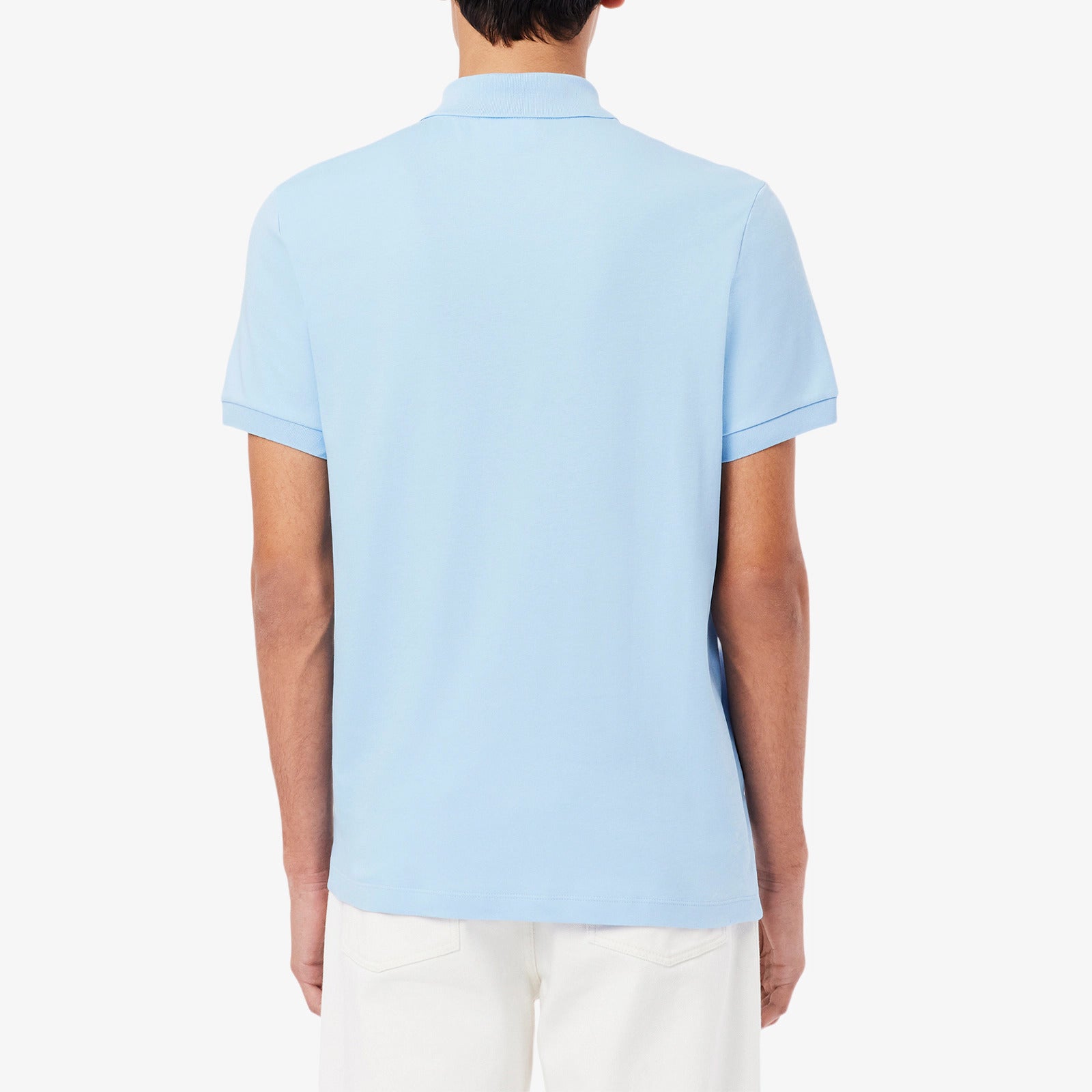 LACOSTE Polo Uomo Cotone Pima-Blu Pastello