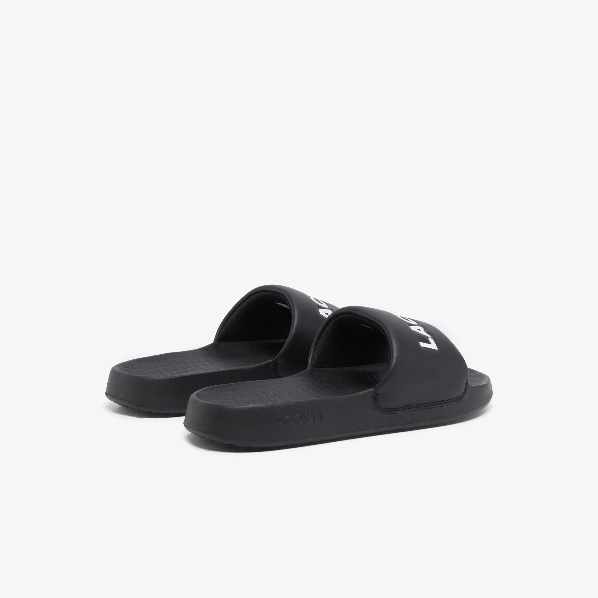 LACOSTE Ciabatta Uomo Serve Slide 1.0-Nero Bianco