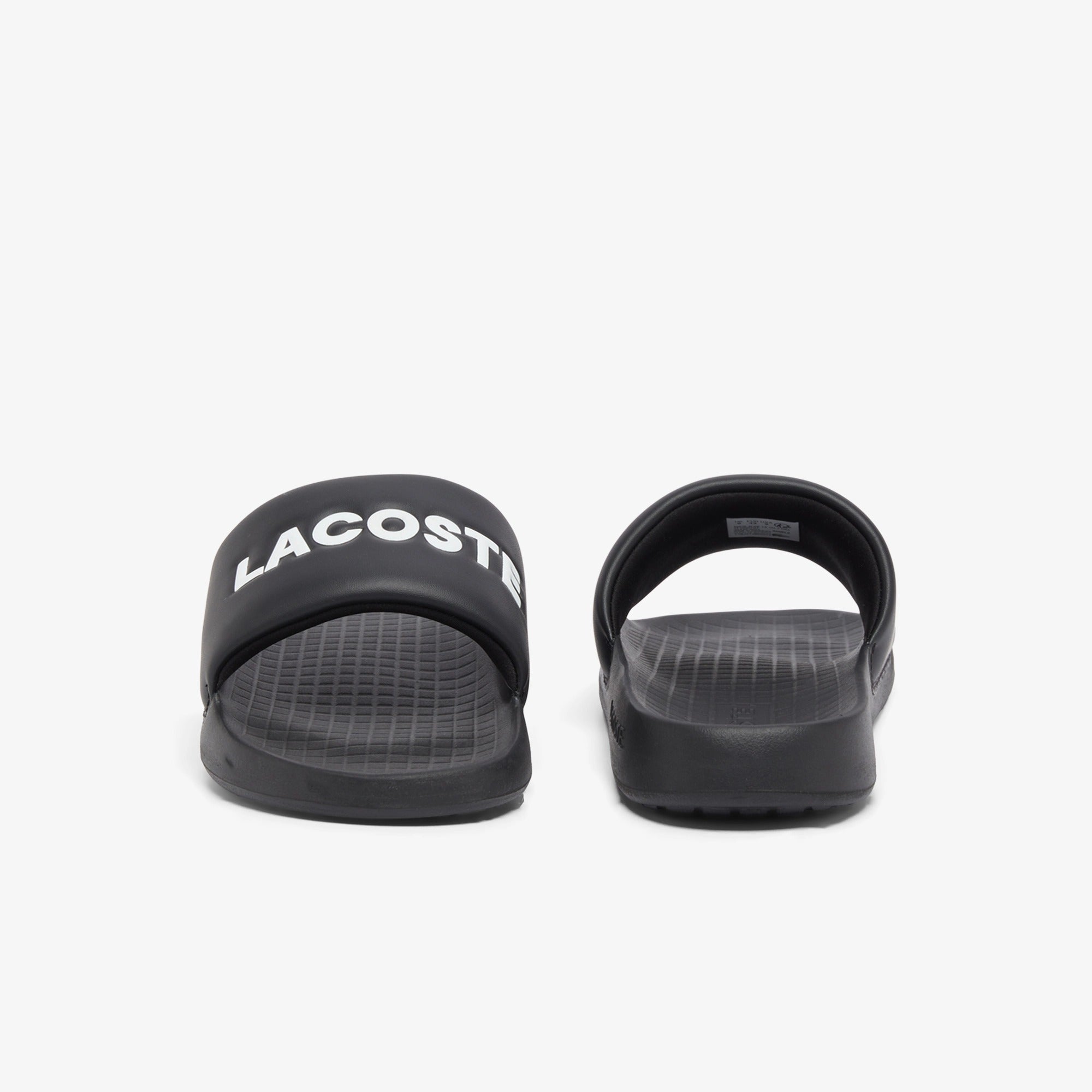 LACOSTE Ciabatta Uomo Serve Slide 1.0-Nero Bianco