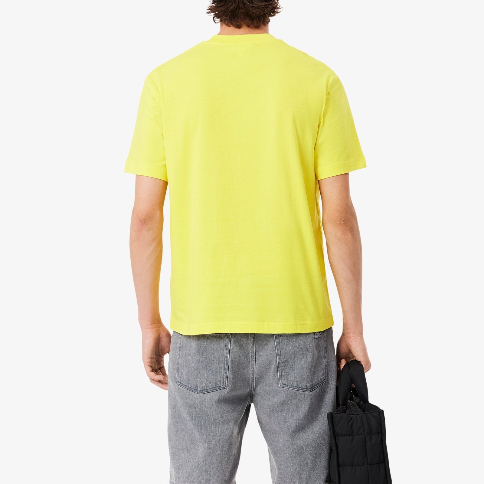 LACOSTE T-Shirt Uomo Cotone-Giallo