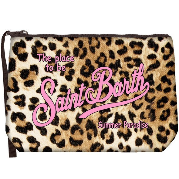 MC2 SAINT BARTH Pochette Aline-Sand Leopard