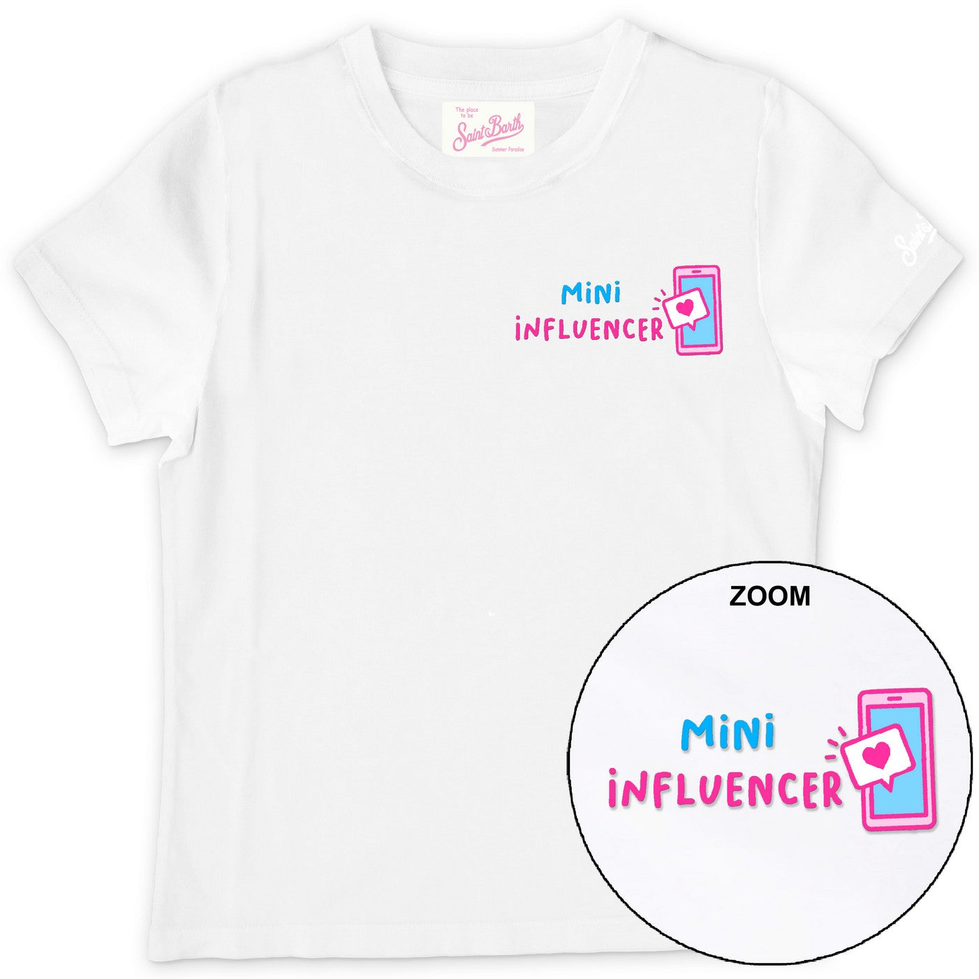MC2 SAINT BARTH T-Shirt Bambina Elly-Mini Influencer Bianco