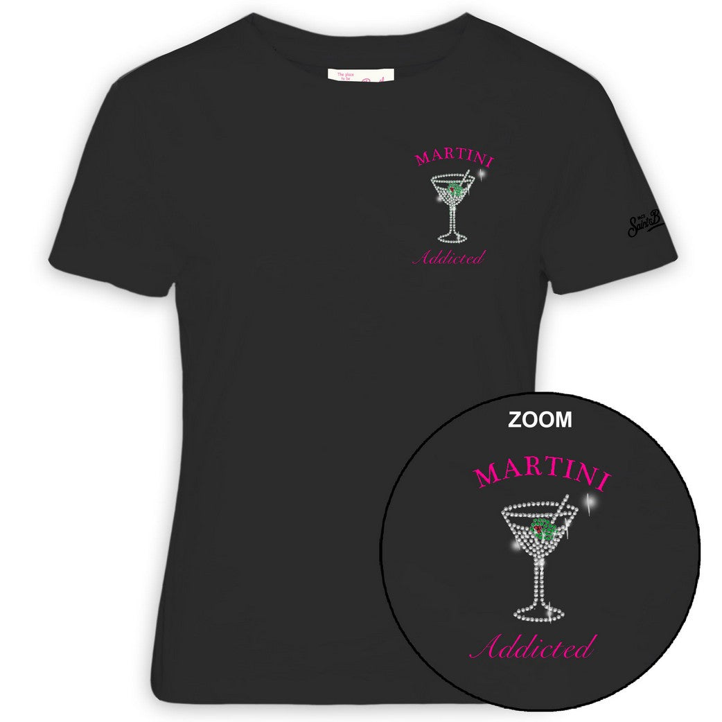 MC2 SAINT BARTH T-Shirt Donna Emilie-Martini Addicted Nero