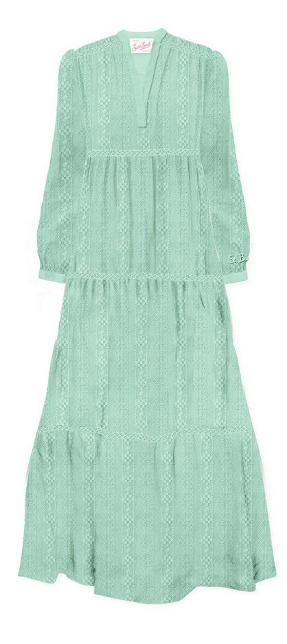MC2 SAINT BARTH Abito Donna Lungo Leyde-Verde Salvia