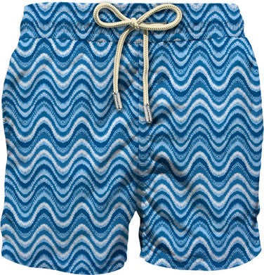 MC2 SAINT BARTH Boxer Uomo Lighting-Zigzag Blu