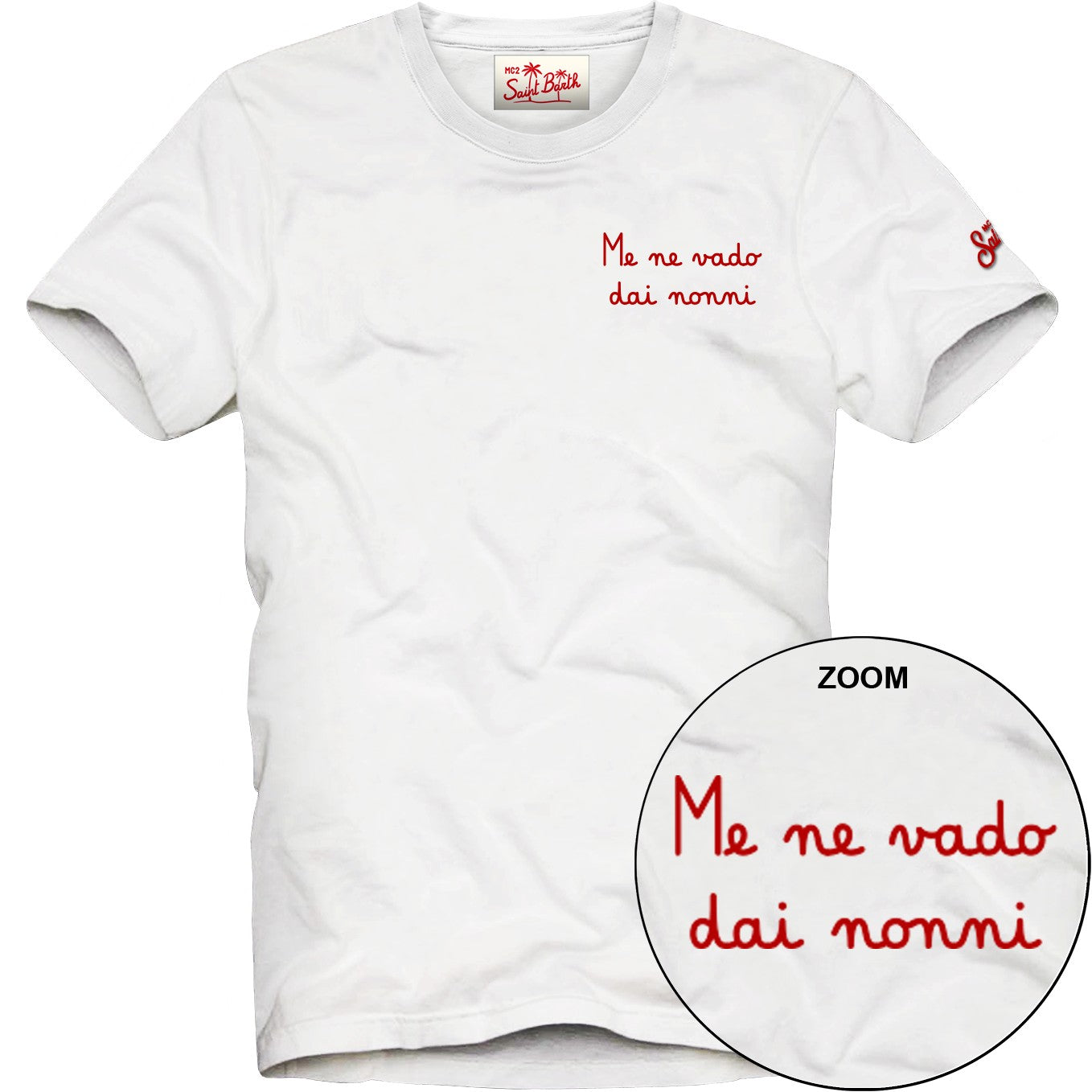 MC2 SAINT BARTH T-Shirt Bambino Portofino Jr-Nonni Bianco