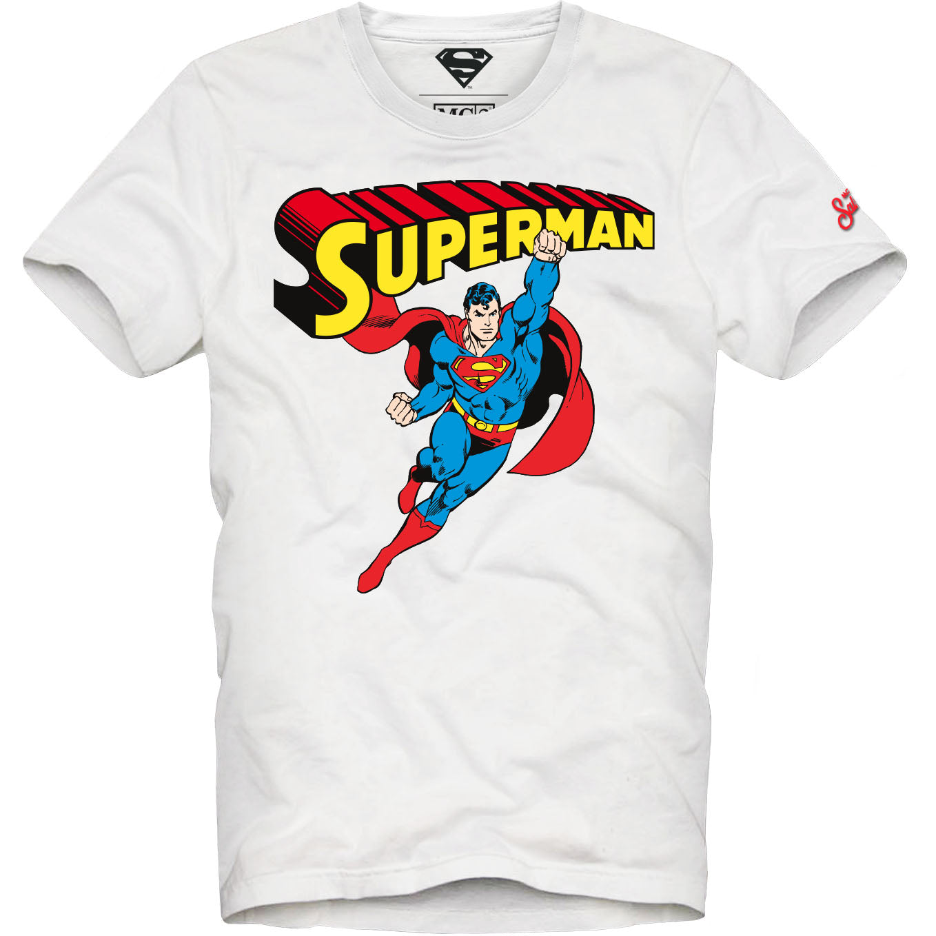 MC2 SAINT BARTH T-shirt Bambino cotton classic-Superman Bianco