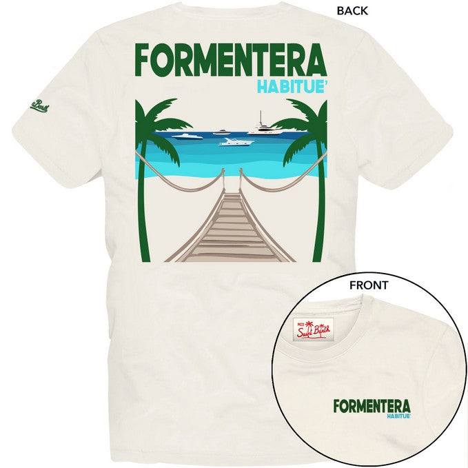 MC2 SAINT BARTH T-shirt Uomo cotton classic-Formentera Postcard