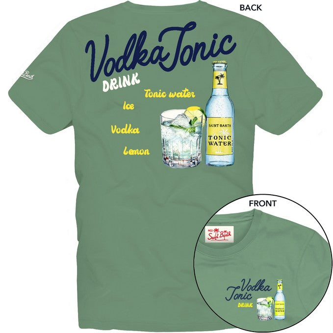 MC2 SAINT BARTH T-shirt Uomo cotton classic-Drink Vodka Tonic