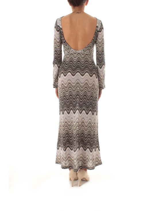 MC2 SAINT BARTH Abito Donna Lungo Venere-Sea Wave Nero
