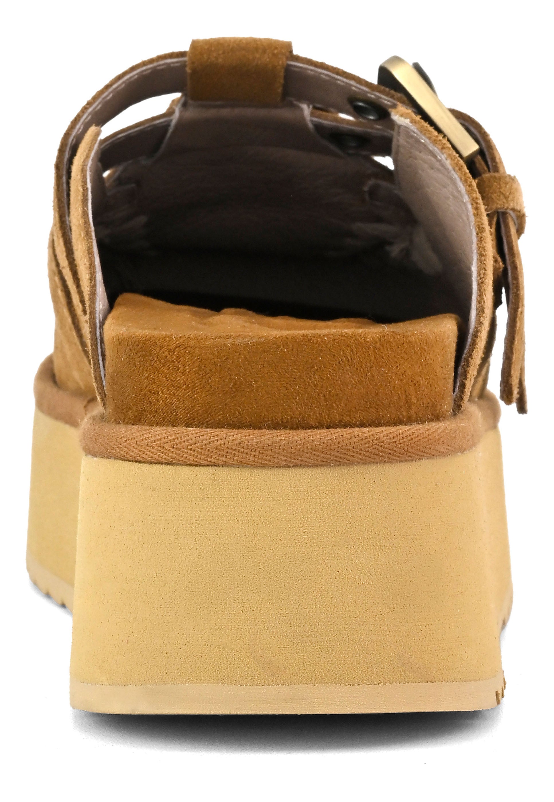 MOU Sabot Platform two-buckles-Cognac