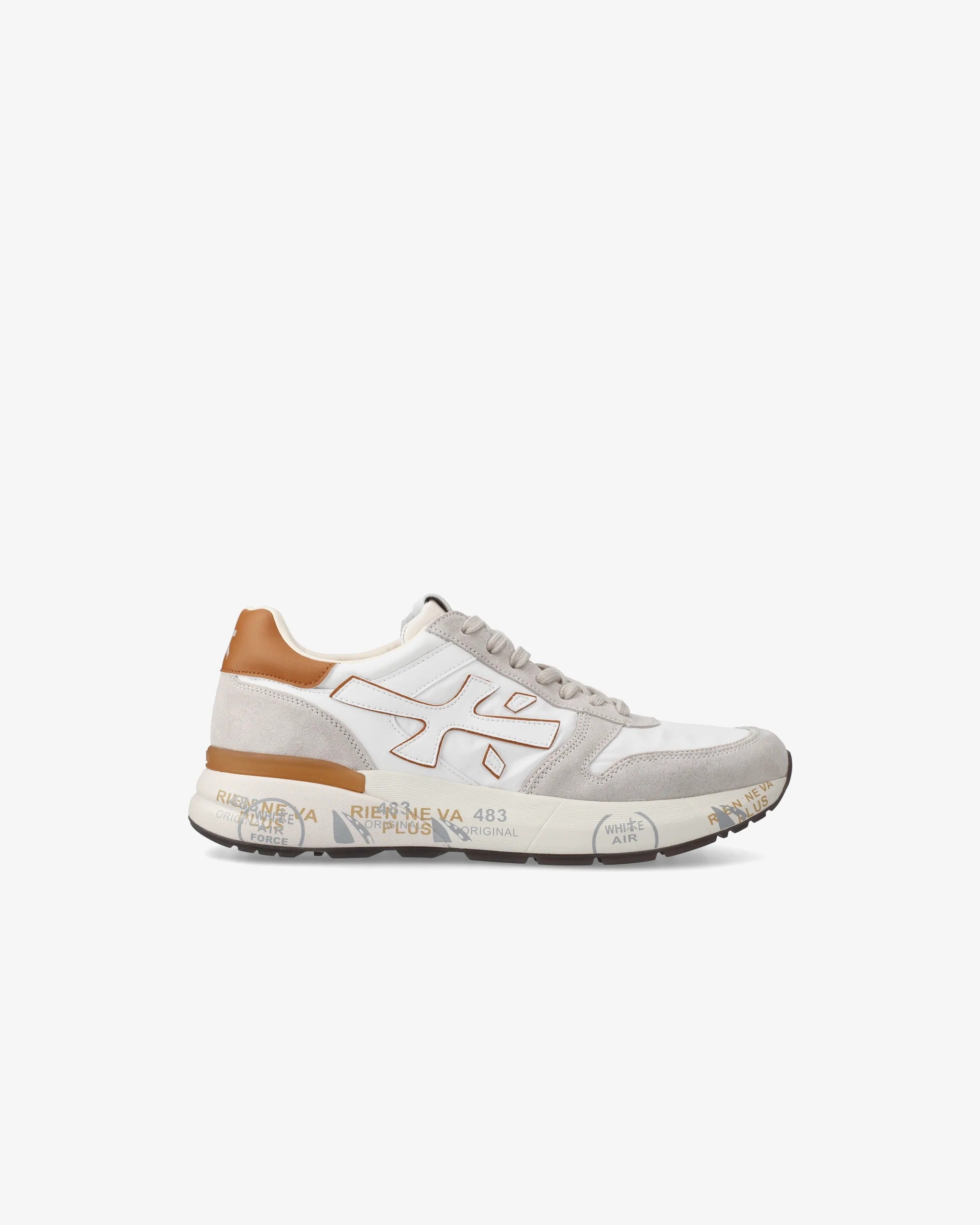 PREMIATA Sneaker Uomo Mick 7208-Bianco Cuoio