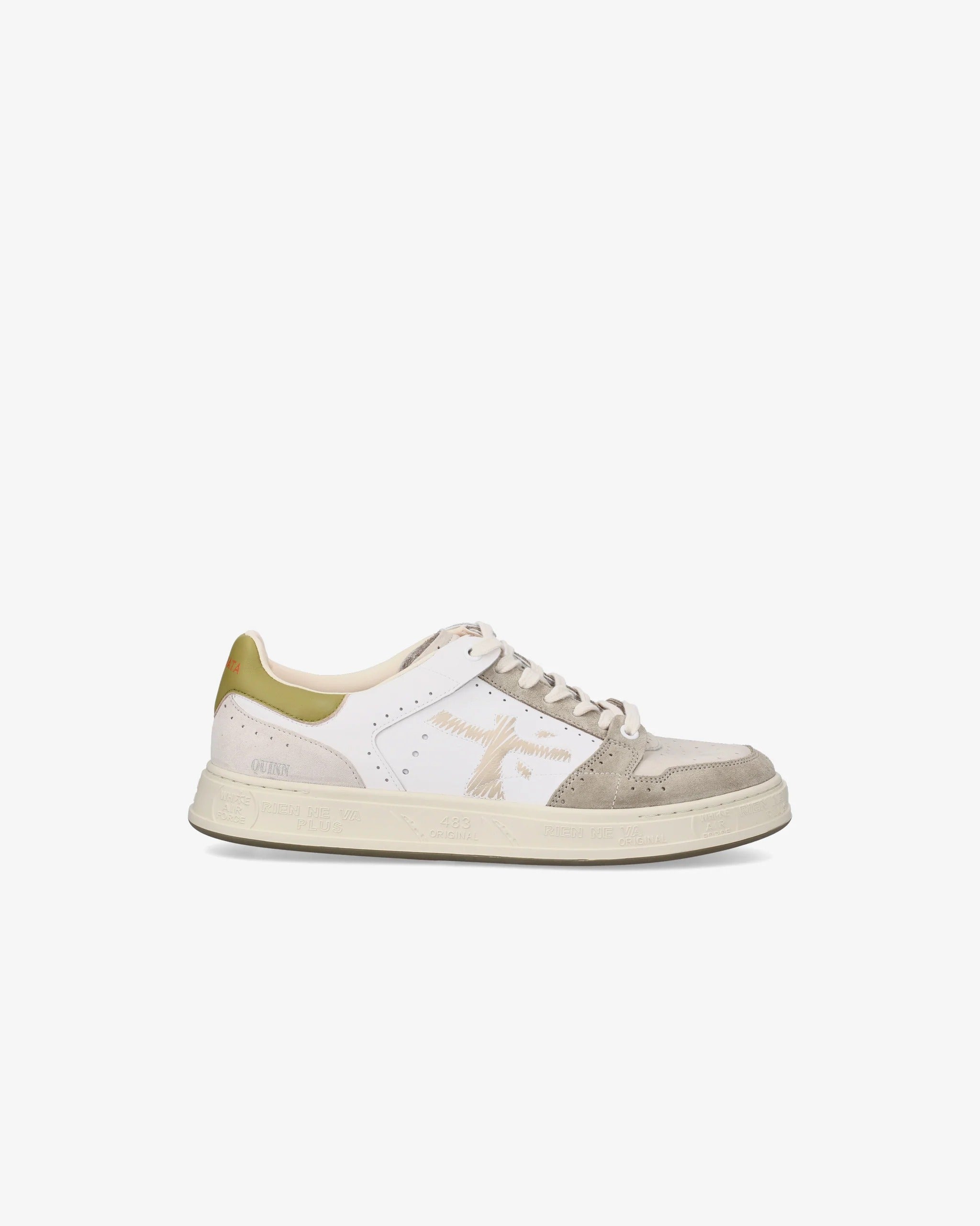 PREMIATA Sneaker Uomo Quinn 7328-Bianco Grigio