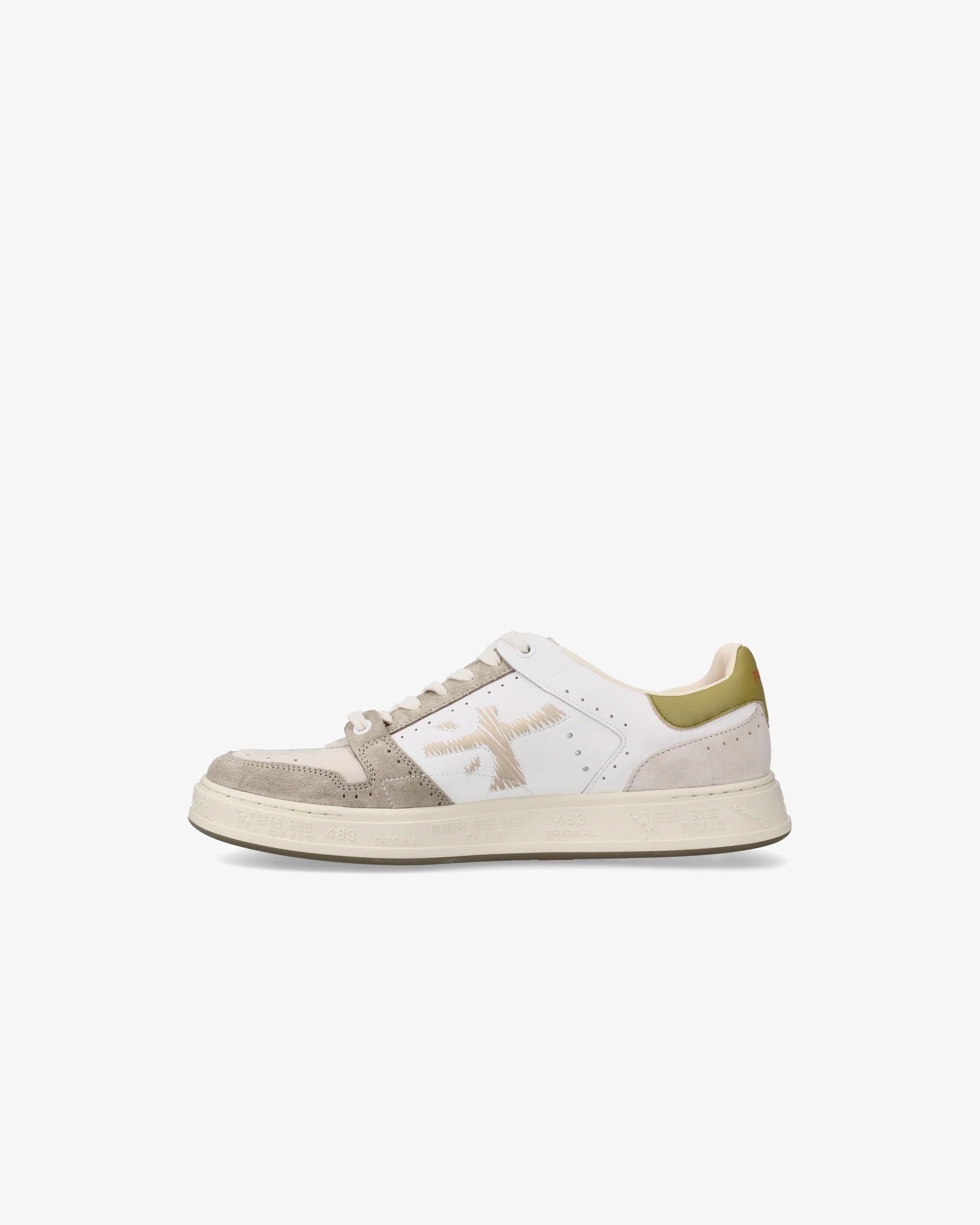 PREMIATA Sneaker Uomo Quinn 7328-Bianco Grigio