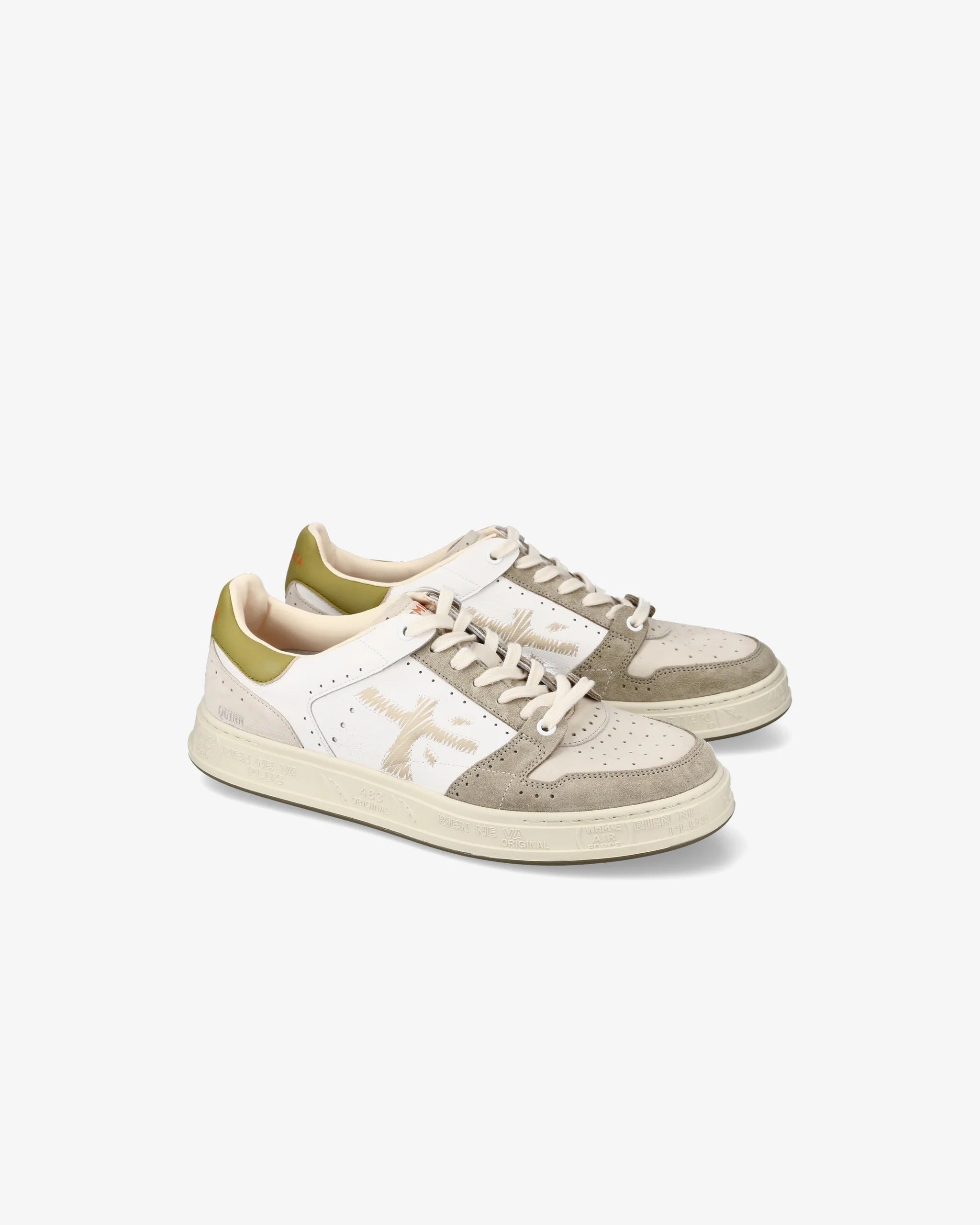 PREMIATA Sneaker Uomo Quinn 7328-Bianco Grigio